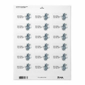 Quand les éléphants volent~ Étiquettes de adresse (Feuille entière)