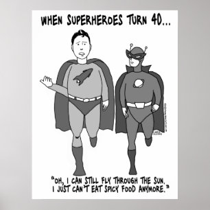 Quand les super-héros tournent 40 affiche