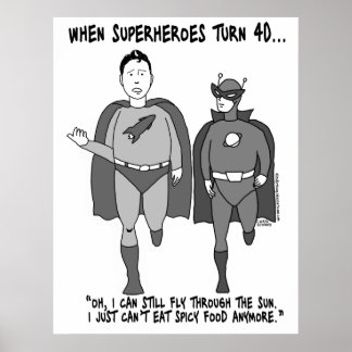 Quand les super-héros tournent 40 affiche