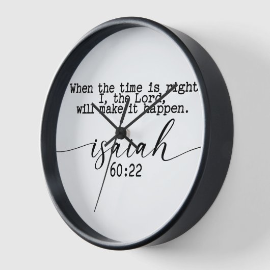 Quand l'heure est correcte Horloge murale (Angle)