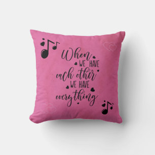 Quand nous nous avons un autre Coussin Valentin