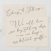 Quand nous pourrons nous étreindre Carte de crème  (Devant / Derrière)