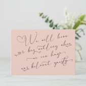 Quand nous pouvons serrer la carte blanche Mariage (Debout devant)