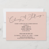 Quand nous pouvons serrer la carte blanche Mariage (Dos)