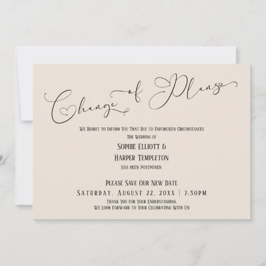 Quand nous pouvons serrer la carte de crème Mariag (Dos)