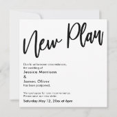 Quand nous pouvons serrer la carte Mariage reporté (Dos)