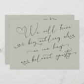 Quand nous pouvons serrer la carte verte de Mariag (Devant / Derrière)