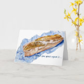 Quand on attend la levure... Carte de pain françai (Fleur jaune)