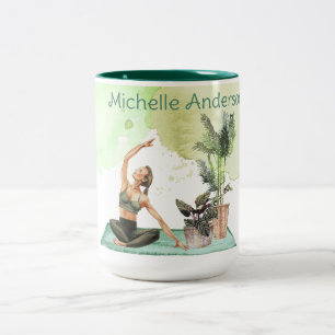 Quand on écoute de l'aquarelle Yoga Mug