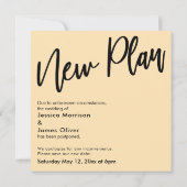 Quand on peut serrer la carte Mariage reportée (Dos)