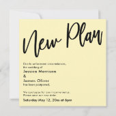 Quand on peut serrer la carte Mariage reportée jau (Dos)