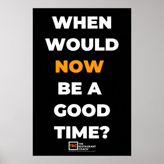 Quand Poster maintenant Noir (Devant)