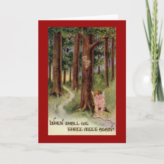 Quand rencontrerons-nous la carte Valentine Vintag (Devant)