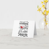 Quand un Cardinal est dans votre cour BLANK Carte (Fleur jaune)