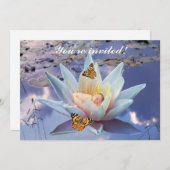 Quand un petit bébé va dormir invitation de douche (Devant / Derrière)