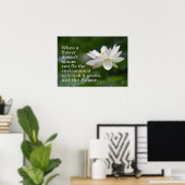 Quand une affiche de fleur ne fleurit pas (Bureau à domicile)