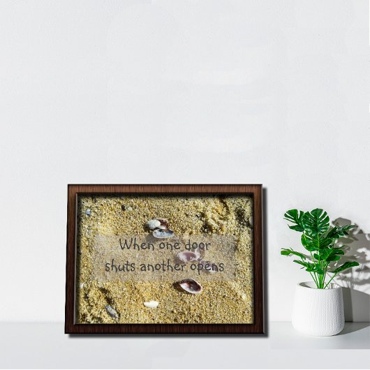 Quand une porte ferme une autre ouvre une affiche 