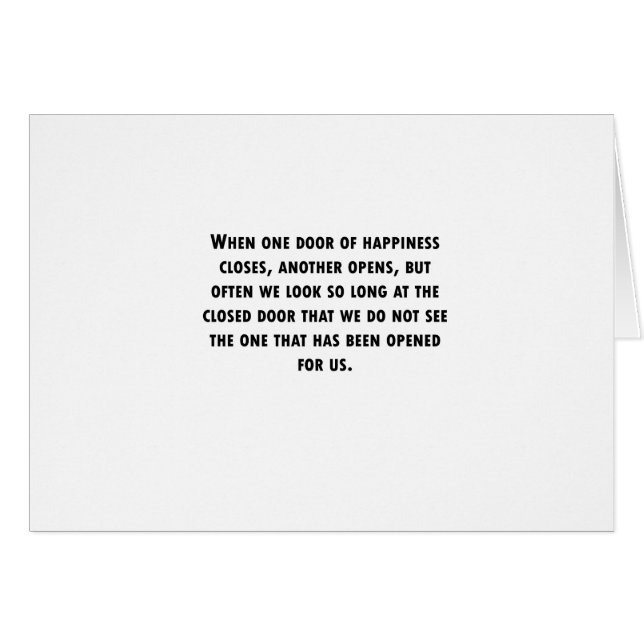 Quand une porte se ferme (Devant horizontal)