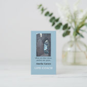 "QUAND UNE PORTE S'OUVRE. . . . " CARTE DE VISITE (Debout devant)