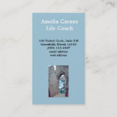 "QUAND UNE PORTE S'OUVRE. . . . " CARTE DE VISITE (Dos)