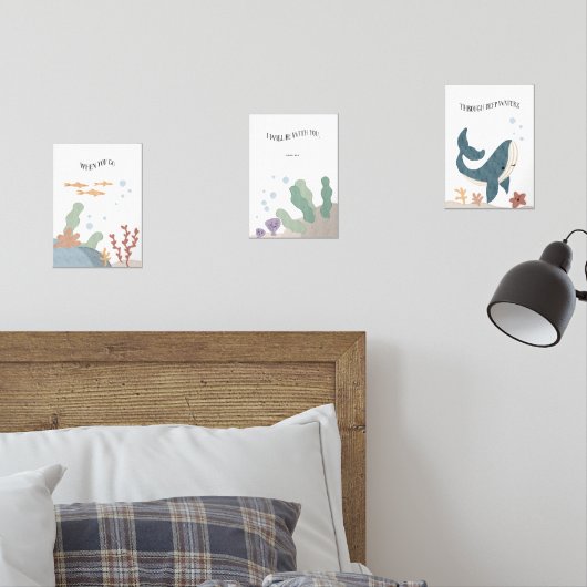 Quand vous passez par l'ensemble d'affiches d'eau  (Chambre à coucher)