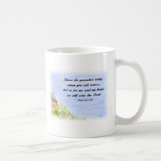 Quant à moi et à ma maison - tasse (Droite)