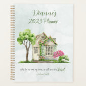 Quant à moi et ma maison Bible Verse Aquarelle (Devant)