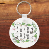 Quant à moi et ma maison... Porte-clés (Recto)