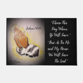 "Quant à moi et ma maison" Tapis ou natte (Devant)