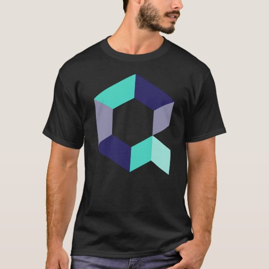 Quant QNT Crypto Cryptocurrency Blockchain Coin Lo T-shirt (Voorkant)