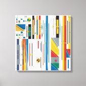 Quantum Bauhaus Geometric Pattern  Canvas Afdruk (Voorkant)