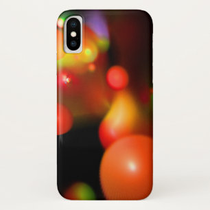QUANTUM BUBBLE Rood wit roze iPhone X Hoesje