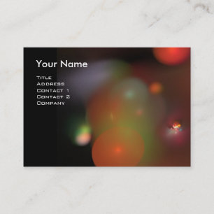 QUANTUM BUBBLES MONOGRAM Levendig zwart paars Visitekaartje