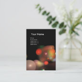 QUANTUM BUBBLES MONOGRAM Vibrant red Visitekaartje (Staand voorkant)