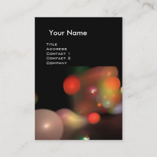 QUANTUM BUBBLES MONOGRAM Vibrant red Visitekaartje