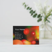 QUANTUM BUBBLES MONOGRAM Vibrant roze rood Visitekaartje (Staand voorkant)