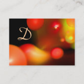 QUANTUM BUBBLES MONOGRAM Vibrant roze rood Visitekaartje (Achterkant)