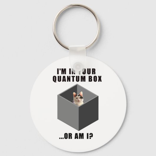 Quantum Cat Sleutelhanger (Voorkant)