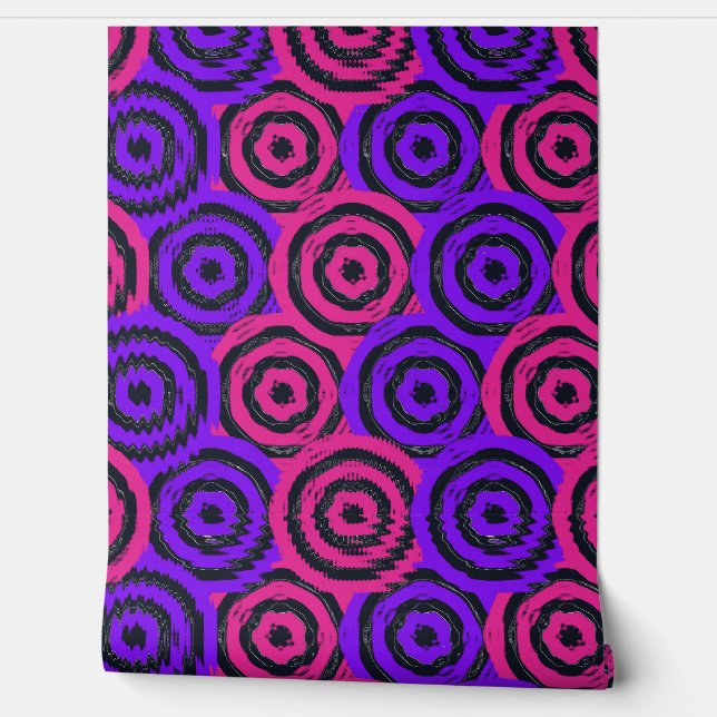 Quantum Colours Geometric Pattern  Behang (Afrollen)