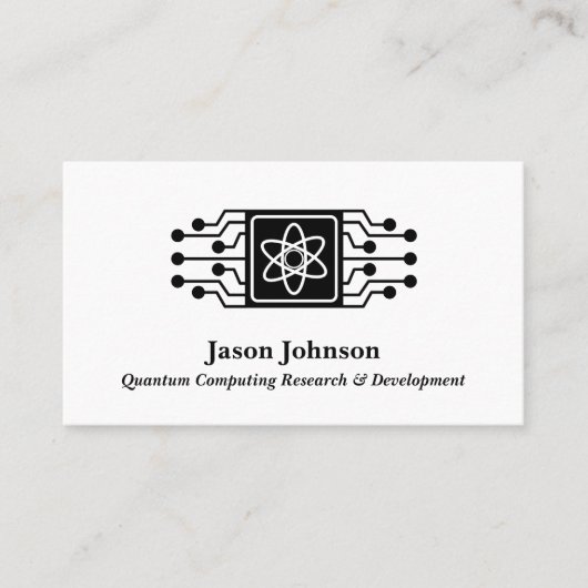 Quantum Computing Visitekaartje (Voorkant)