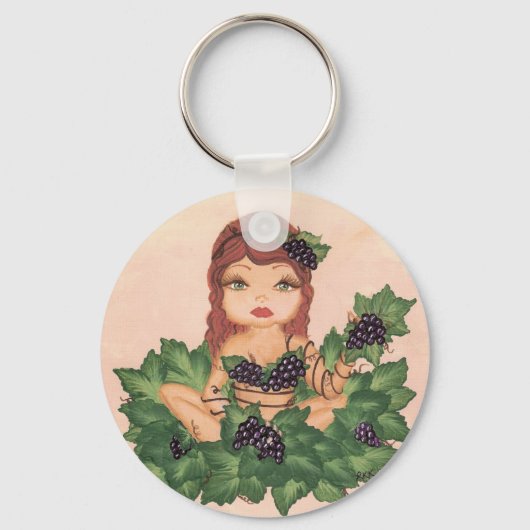Quantum Cutie Grape Vine Girl Sleutelhanger (Voorkant)