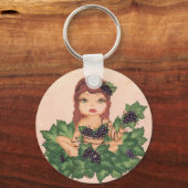 Quantum Cutie Grape Vine Girl Sleutelhanger (Voorkant)