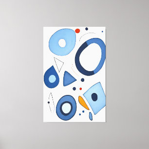 Quantum Dot Dreams Abstract Canvas Afdruk
