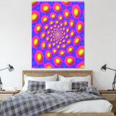 Quantum Eigen State Mandala Kunst Canvas Afdruk (Insitu (Slaapkamer))