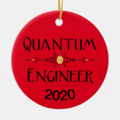 Quantum Engineer Line Keramisch Ornament (Voorkant)