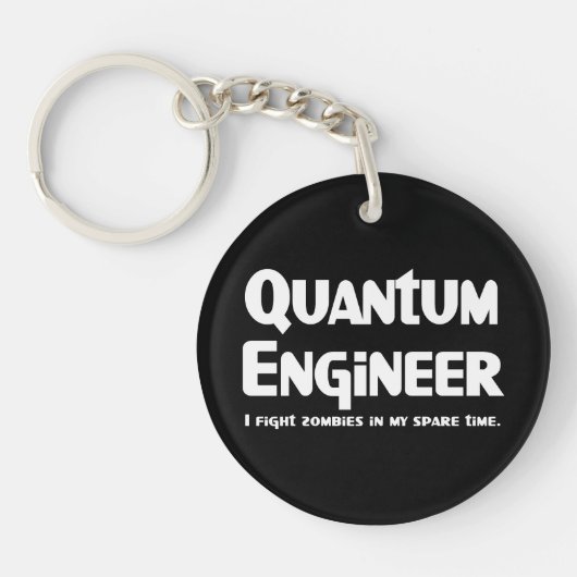 Quantum Engineer Zombie Fighter Sleutelhanger (Voorkant)