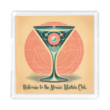 Quantum Entanglement Atomic Martini Club Cocktail