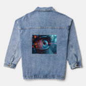 Quantum Eye dames denim jas Jacket (Achterkant)