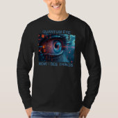 Quantum Eye Dingen mannen zwart shirt met lange mo (Voorkant)