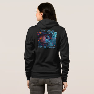 Quantum Eye dingen vrouwen Bella zwarte hoodie ach